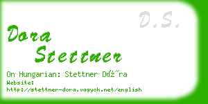 dora stettner business card